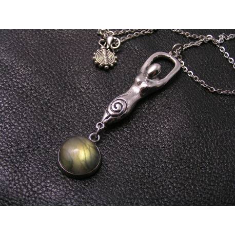 Goddess Necklace with Labradorite
