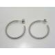 Vintage Sterling Silver Hoop Earrings