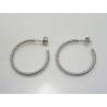 Vintage Sterling Silver Hoop Earrings