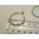 Vintage Sterling Silver Hoop Earrings