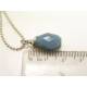 Ying Yang Necklace with Blue Owyhee Opal