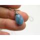 Ying Yang Necklace with Blue Owyhee Opal