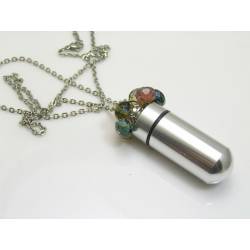 Large Urn Necklace, Mourning Jewelry