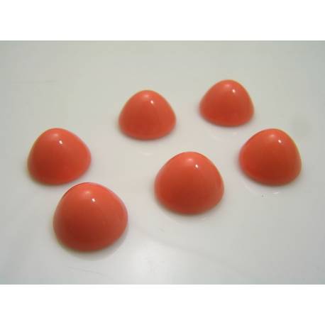 Vintage Coral Cabochons, 18mm