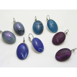 Oval Cabochon Earrings