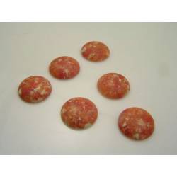 Vintage Acrylic Cabochons, 18mm