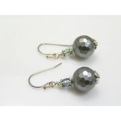 Faceted Pearl Earrings