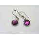 Purple or Blue Cabochon Earrings