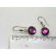 Purple or Blue Cabochon Earrings