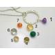 Ring Pendant Necklace with Gemstone