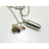 Urn Necklace with Gemstones