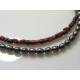 Garnet and Pearl Bracelet, Sterling Silver