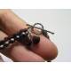 Garnet and Pearl Bracelet, Sterling Silver
