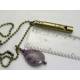 Personalised Necklace with Amethyst and Whistle