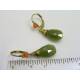Vesuvianite and Carnelian Earrings