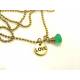 Love Necklace with Green Onyx Gemstone