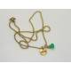 Love Necklace with Green Onyx Gemstone
