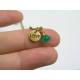 Love Necklace with Green Onyx Gemstone