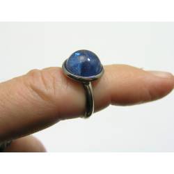 Silver Ring with Blue 'Stone'