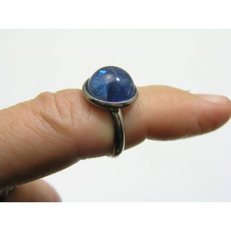 Silver Ring with Blue 'Stone'