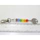 Tree of Life Bag Charm with Crystals in Chakra Colours