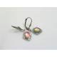 Silver Earrings with shimmering Cabochons