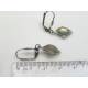 Silver Earrings with shimmering Cabochons