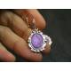 Purple Cabochon Earrings