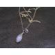 Rainbow Moonstone and Heart Sterling Necklace