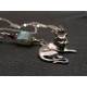Cat Necklace with Labradorite
