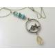 Necklace with beaded Bird Pendant