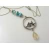 Necklace with beaded Bird Pendant