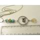 Necklace with beaded Bird Pendant