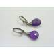 Wire Wrapped Amethyst Earrings, February Birthstone