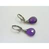 Wire Wrapped Amethyst Earrings, February Birthstone