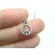 Cute Peace Pendant Necklace with Garnet