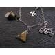 Motorcycle Rider Necklace with Labradorite and Gremlin Bell