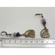 Cat Earrings, Gemstones