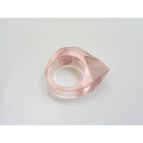 Vintage Pink Acrylic Ring
