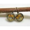 Map Cabochon Earrings