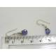 Tanzanite Earrings, Sterling Silver