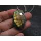 Magnifying Glass Necklace, Labradorite Pendant