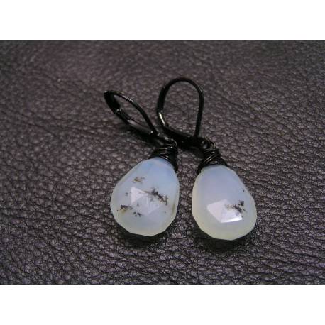 Natural Peruvian Opal Earrings