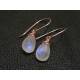 Rose Gold Moonstone Earrings