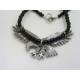Large Eagle Pendant on black Onyx Necklace