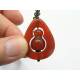 Unique Carved Carnelian Bead in Bead Necklace