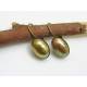 Shiny golden Cabochon Earrings