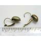 Shiny golden Cabochon Earrings