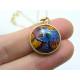 Vintage Cabochon Necklace, Gold