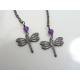 Black Dragonfly Earrings